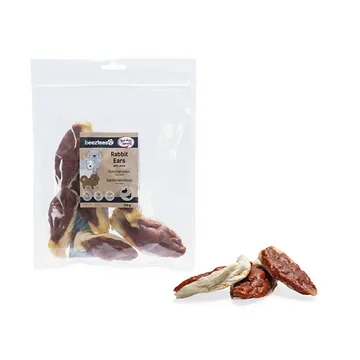 Beeztees gevulde konijnenoren met eend 150g