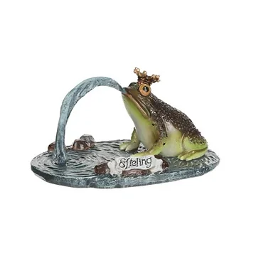 Efteling Kikker met kroon 11 x 7,5 x 5 cm