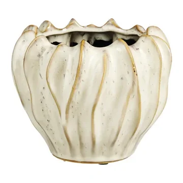 Mica Decorations Bloempot Thom Rond Wit 19 x 23.5 cm