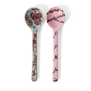 HKliving Saladebestek 70's Ceramics Sprinkle 2 stuks
