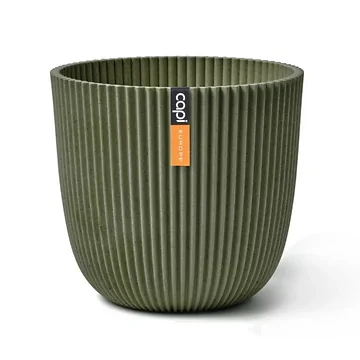 Capi Europe Bloempot Groove Kunstgras Groen 25 x 23 cm