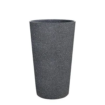 De Bosrand Pot Kunststof Hoog Mediterranean Black 36.5 x 62 cm