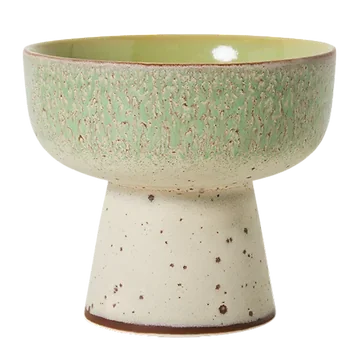 HKliving Tapaskom op Voet 70's Ceramics Slush L 12.5 cm