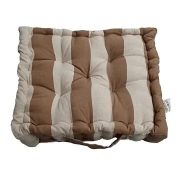 De Bosrand Boxkussen Stripes Natural 40 x 40 x 8 cm