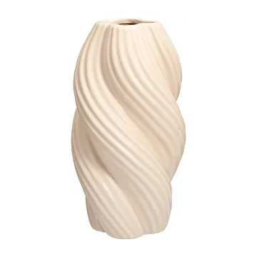Home & Styling Vaas Swirl Wit 24 x 13.5 cm