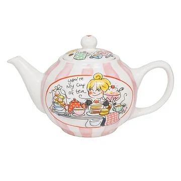 Blond Amsterdam Theepot Even Bijkletsen Time For Tea 29 x 17 x 16.5 cm