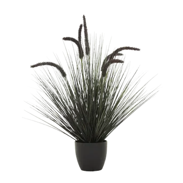 De Bosrand Kunstplant Pluimgras Dogtail Zwart 68 cm