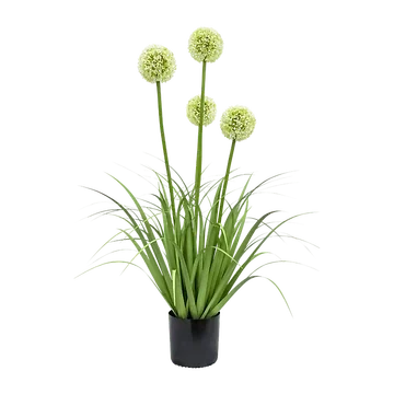 De Bosrand Kunstplant Allium Wit 80 cm