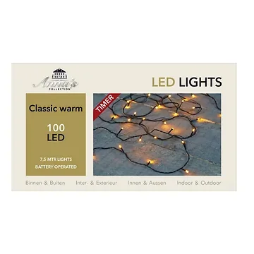 LED Lights 100 lampjes 7,5M Classic met timer