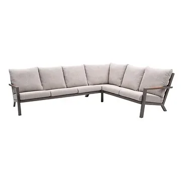 Royal Seasons Hoeklounge 6-zits Solare Espresso 296 x 221 x 77 cm