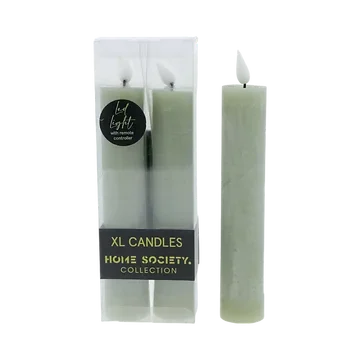 Home Society LED dinerkaars XL Celadon 2 stuks 20.5 cm