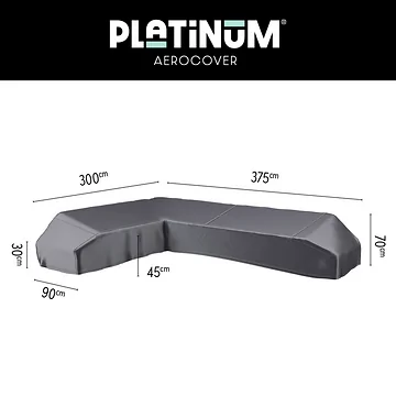 AeroCover Loungeset platformhoes links 7887 375 x 300 x 90 x 30/45/70 cm