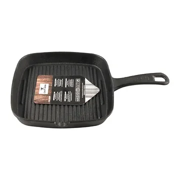 Cast Iron Grillpan Vierkant Gietijzer 23 x 23 x 3 cm