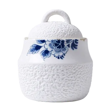 Heinen Delfts Blauw Bloesem Suikerpotje