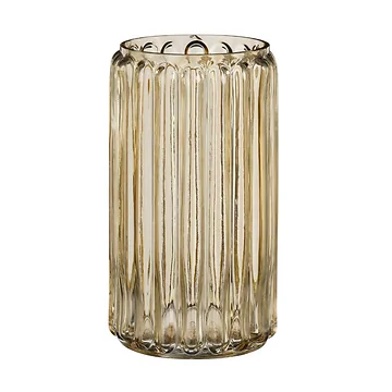 Mica Decorations Vaas Russell Glas Bruin 26 x 14 cm