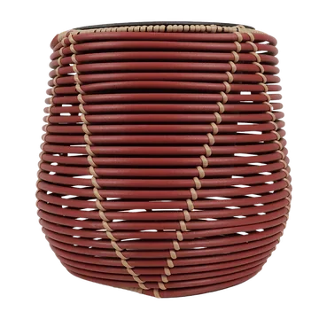 Mica Decorations Pot Cancun Rond Rood 17 x 17 cm