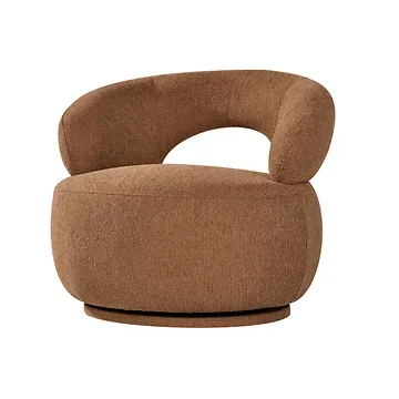 24Seven Draaifauteuil Faro Brick Geel 81 x 82,5 x 75,5 cm