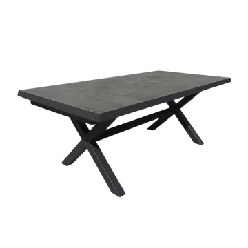 Royal Seasons Uitschuifbare tafel Sol Antraciet 204/264 x 104 x 75 cm