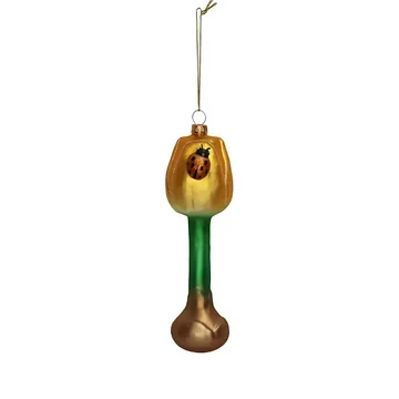 Kersthanger Tulp Glas Geel 16.2 cm 16.2 cm