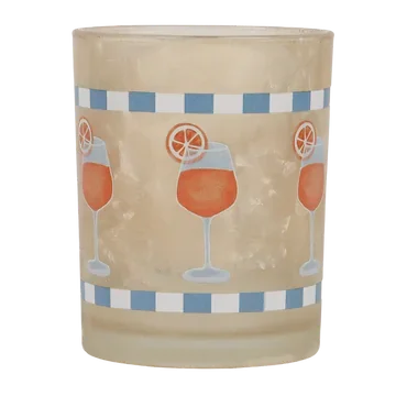 De Bosrand Theelichthouder Aperol Spritzer 12 x 10 cm