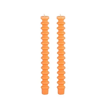 Mica Decorations Dinerkaars ribbel oranje 25 cm