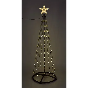 Boom zwart warm wit LED verlichting 300 cm