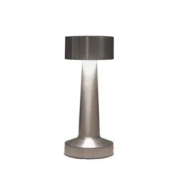 Draadloze Tafellamp Zilver Dimbaar LED 21 x 9