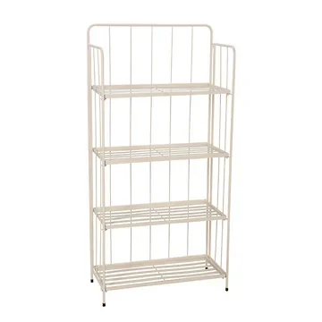 Pro Garden Plantenrek Vouwbaar 4-laags Wit 58 x 27 x 118 cm