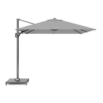 Platinum Zweefparasol Voyager T² Light Grey Vierkant 270 x 270 cm