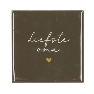 Daan Kromhout Design Tegel Liefste Oma Green 10 x 10 cm