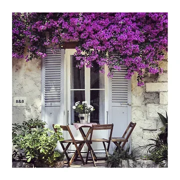 Anna's Collection Tuinposter Buitencanvas Terras 78 x 78 cm