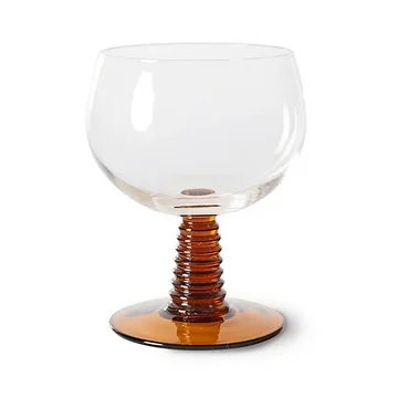 HKliving Swirl Wine Glass Low, Ochre