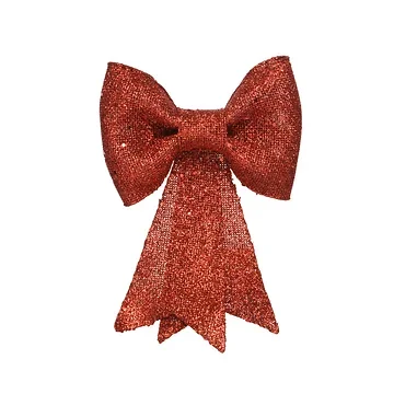 Decoris Strik voor kerstboom rood 14 cm