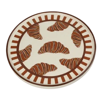 De Bosrand Bord Croissant Keramiek Bruin 25.5 cm