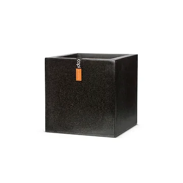 Capi Europe Pot vierkant zwart 30 x 30 x 31 cm