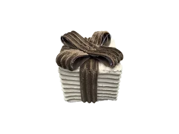 Giftbox rib beige brown XS 10 x 10 x 11.5