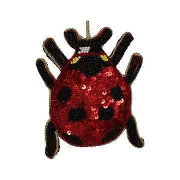 Kersthanger Lieveheersbeestje Plastic Rood 10.5 cm