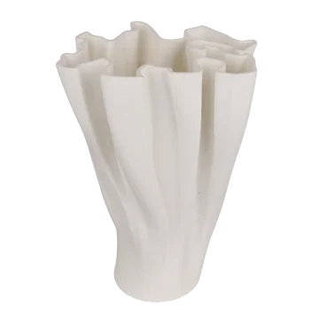 De Bosrand Vaas 3D Off White Keramiek 14 x 18 x 25 cm