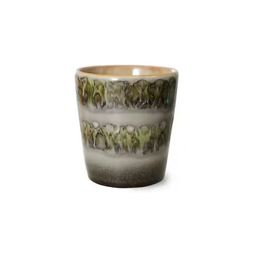 HKliving 70S Ceramics Coffee Mug, Fern