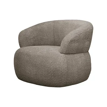 24Seven Draaifauteuil Positano Kaki Taupe 82.5 x 78.5 x 72.5 cm