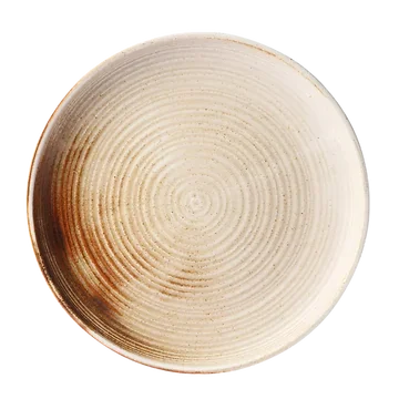 HKliving Dinerbord Chef Ceramics Rustic Cream/Brown 26 cm