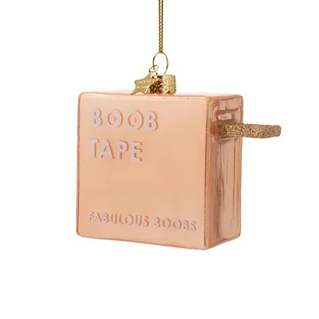Vondels Kersthanger powder boobtape pink 8 cm