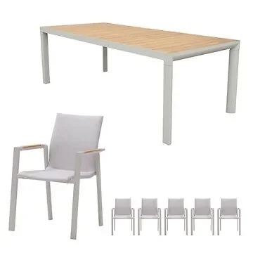 Royal Seasons Diningset 6-zits Solare Zand