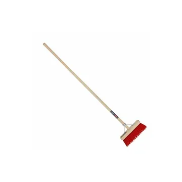 Talen Tools Bezem kunststof rood incl. steel 28 cm