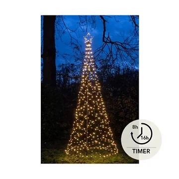 Vlaggenmast Verlichting Boom Met Ster met Paal Ø160X500 836 LED Klassiek warm