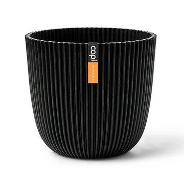 Capi Europe Bloempot Groove Textiel Zwart 25 x 23 cm
