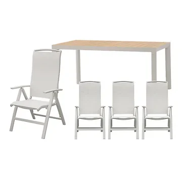 Royal Seasons Diningset 4-zits La Palma Zand