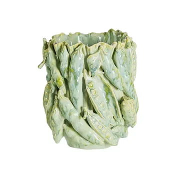 Des Pots Vaas met peulen groen 21 x 19 cm