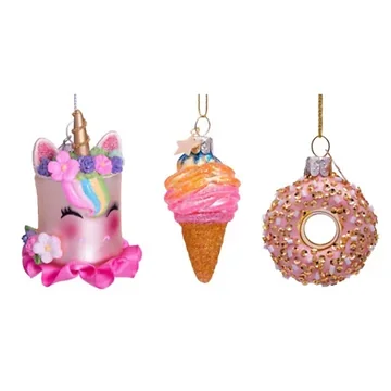 Vondels Kersthanger Hello sweetie mini set 5 cm