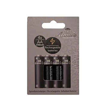 Anna's Collection oplaadbare batterij AA 4 stuks